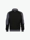 Dassy Basiel Tweekleurige sweater - Zwart/Cementgrijs Werksweater Dassy