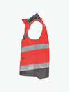 Dassy Bilbao Hogezichtbaarheidsbodywarmer - Fluorood/Cementgrijs Werkvest HiVis Dassy