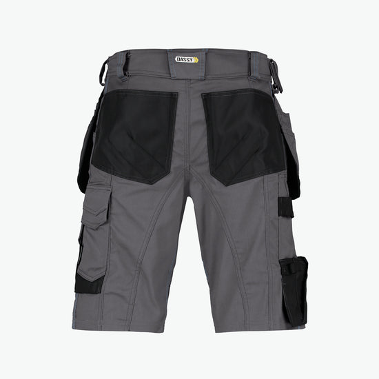 Dassy Bionic Holsterzakkenshort - Antracietgrijs/Zwart Werkbroek Dassy