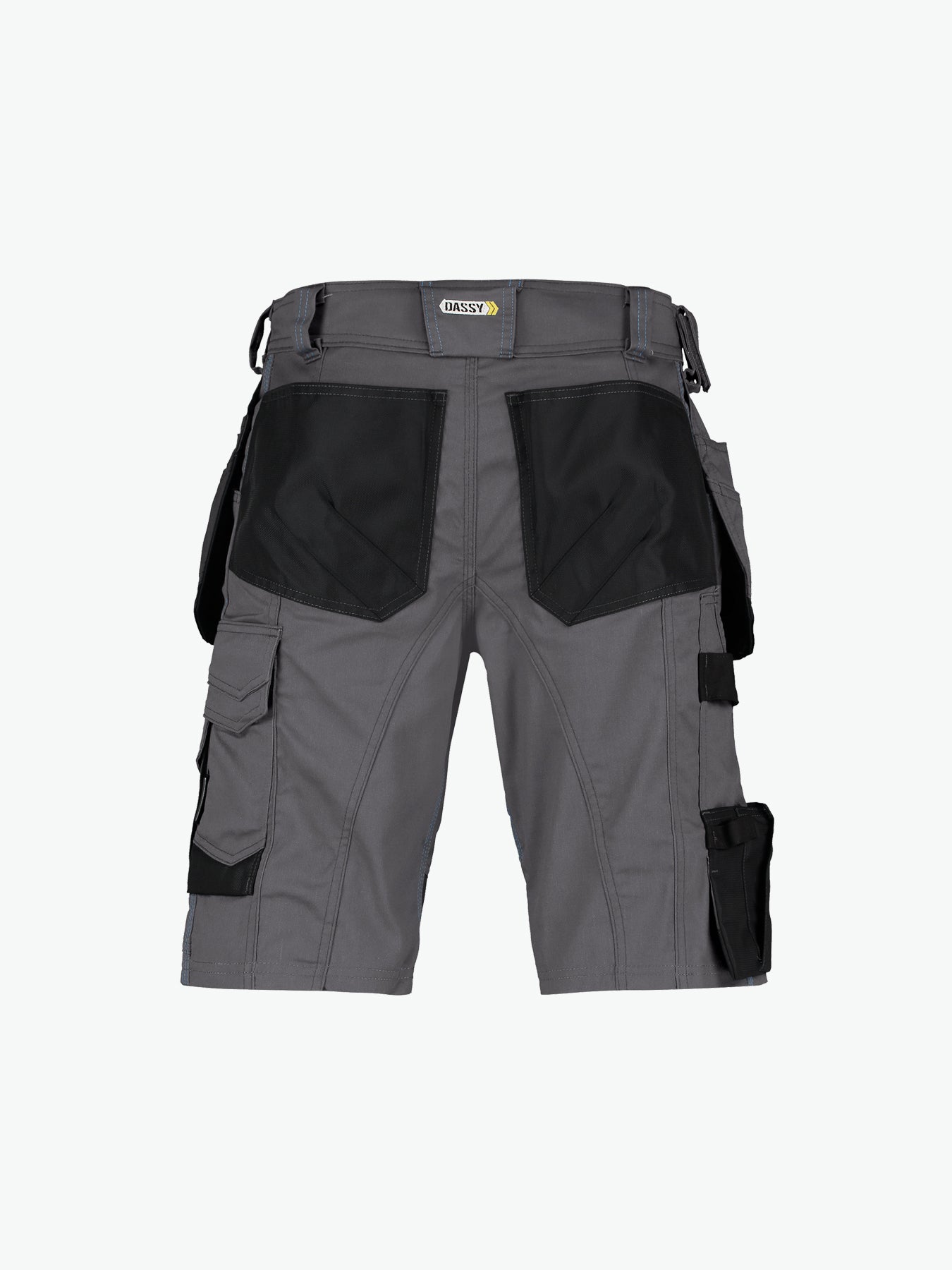 Dassy Bionic Holsterzakkenshort - Antracietgrijs/Zwart Werkbroek Dassy