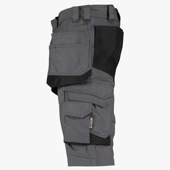 Dassy Bionic Holsterzakkenshort - Antracietgrijs/Zwart Werkbroek Dassy