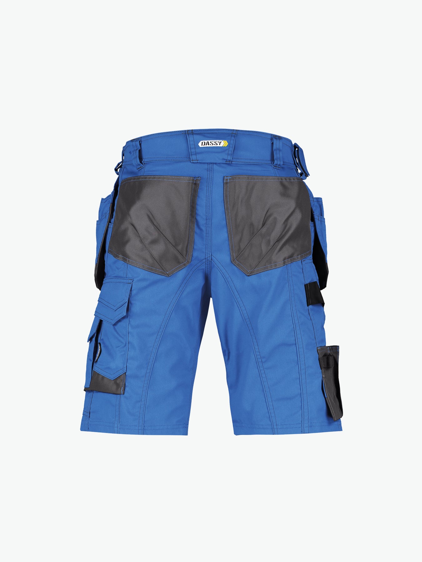 Dassy Bionic Holsterzakkenshort - Azuurblauw/Antracietgrijs Werkbroek Dassy