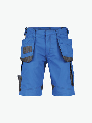 Dassy Bionic Holsterzakkenshort - Azuurblauw/Antracietgrijs Werkbroek Dassy