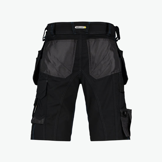 Dassy Bionic Holsterzakkenshort - Zwart/Antracietgrijs Werkbroek Dassy