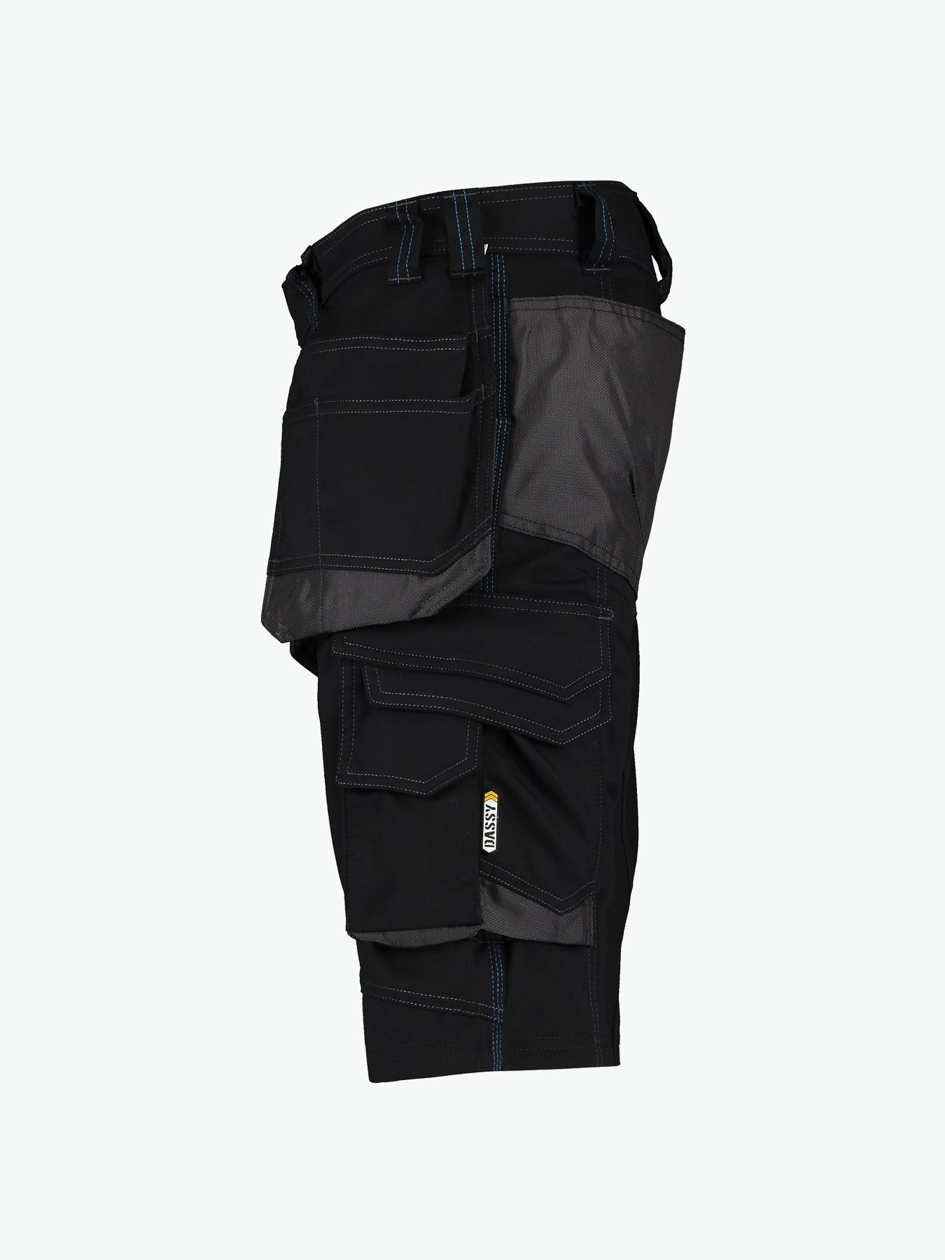 Dassy Bionic Holsterzakkenshort - Zwart/Antracietgrijs Werkbroek Dassy