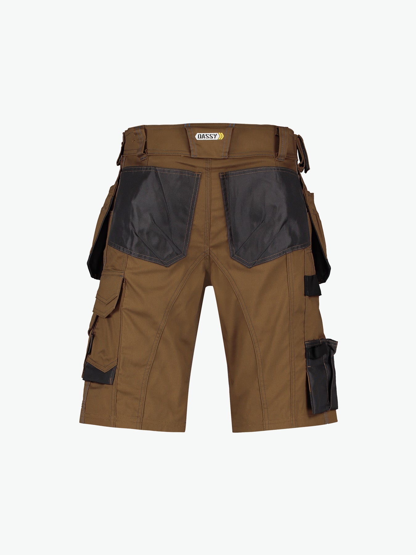 Dassy Bionic Holsterzakkenshort - Leembruin/Antracietgrijs Werkbroek Dassy