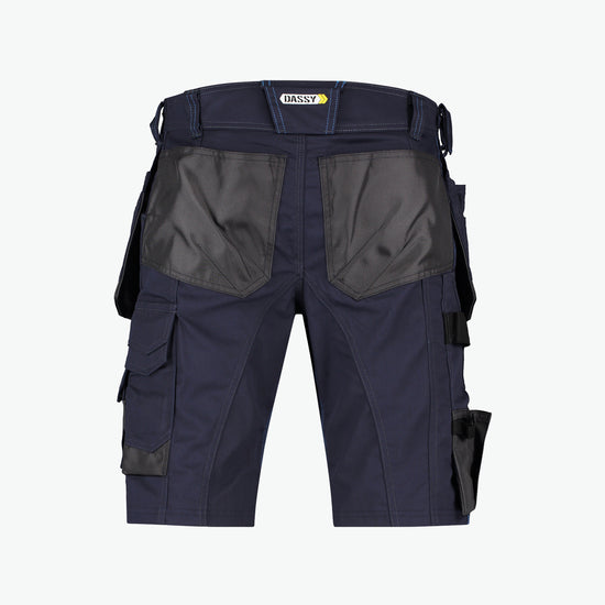 Dassy Bionic Holsterzakkenshort - Nachtblauw/Antracietgrijs Werkbroek Dassy