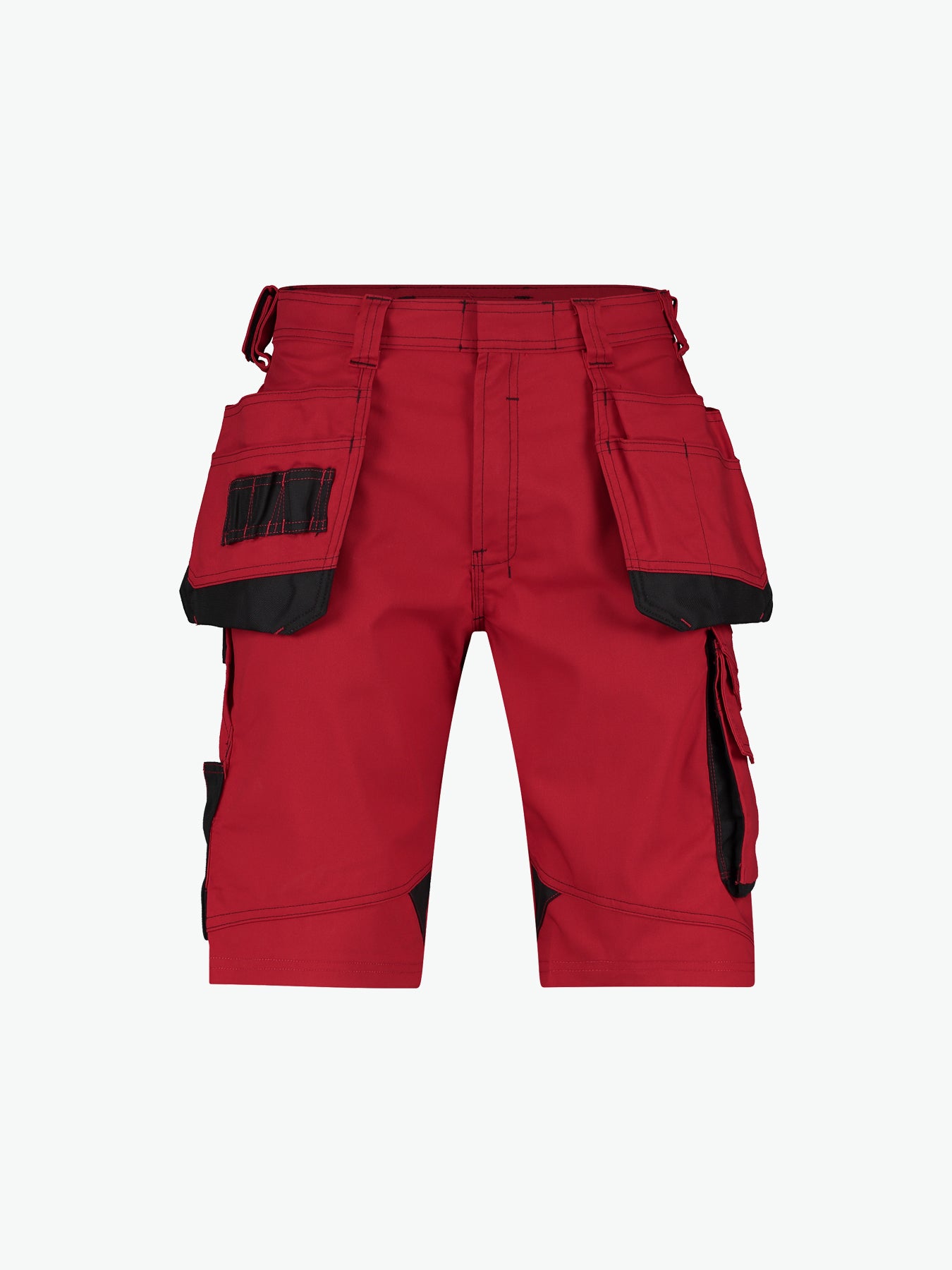 Dassy Bionic Holsterzakkenshort - Rood/Zwart Werkbroek Dassy