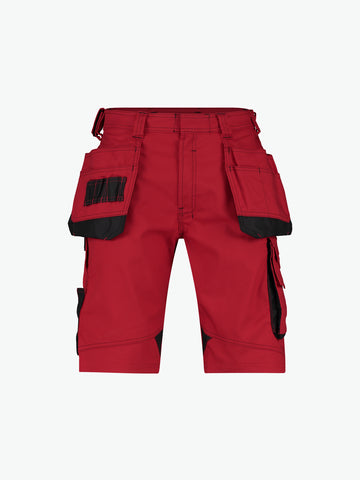 Dassy Bionic Holsterzakkenshort - Rood/Zwart Werkbroek Dassy