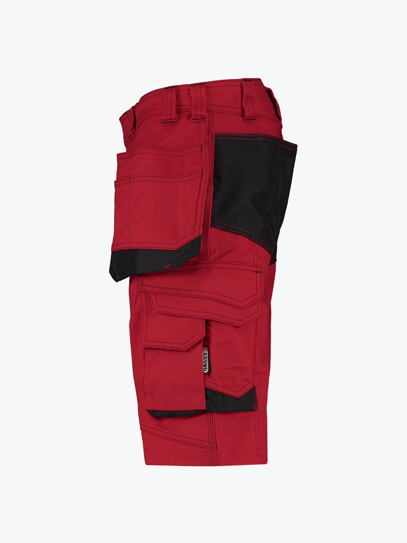Dassy Bionic Holsterzakkenshort - Rood/Zwart Werkbroek Dassy