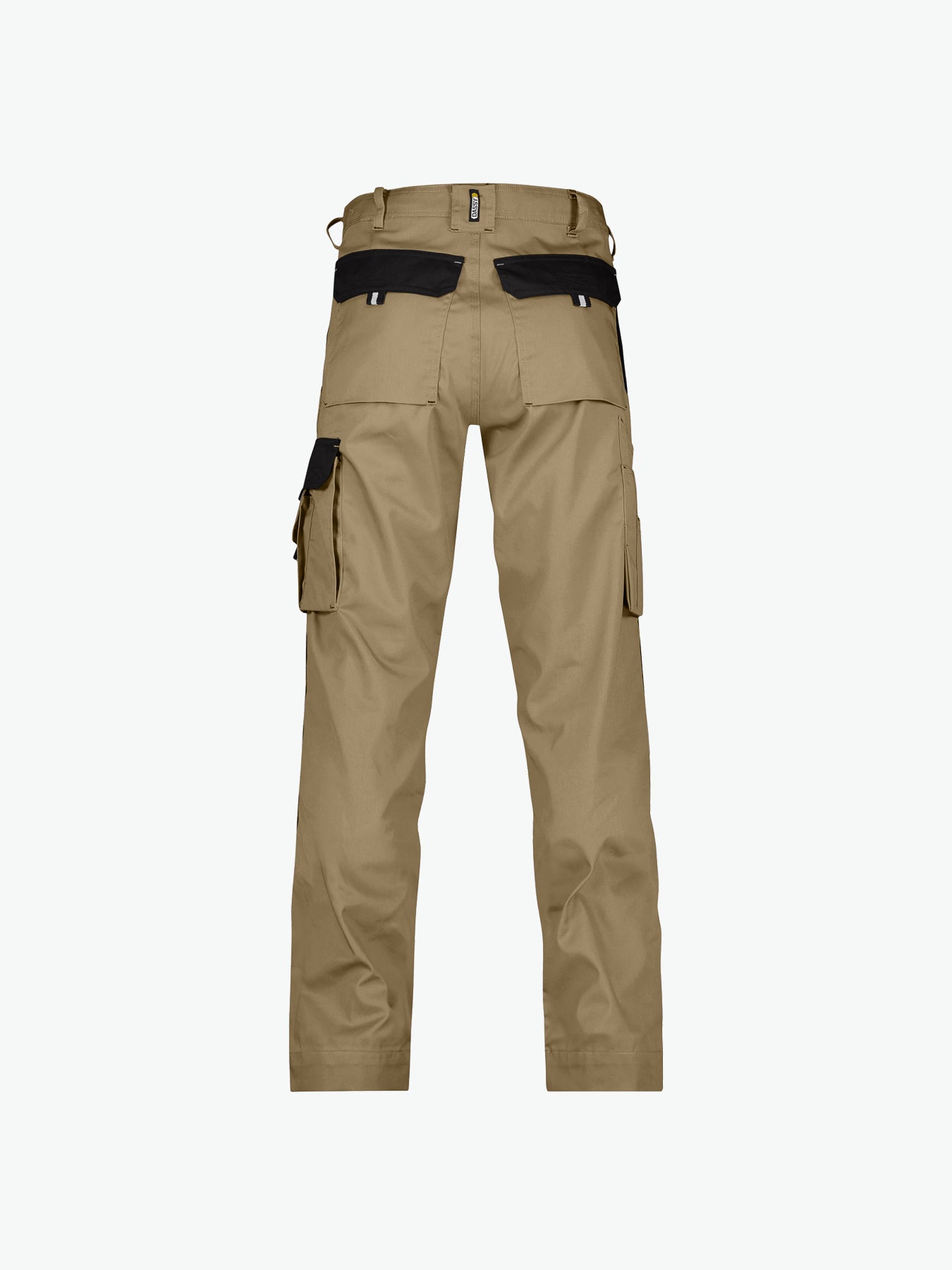Dassy Boston Tweekleurige werkbroek met kniezakken - Beige/Zwart Werkbroek Dassy