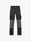 Dassy Boston Tweekleurige werkbroek met kniezakken - Zwart/Cementgrijs Werkbroek Dassy