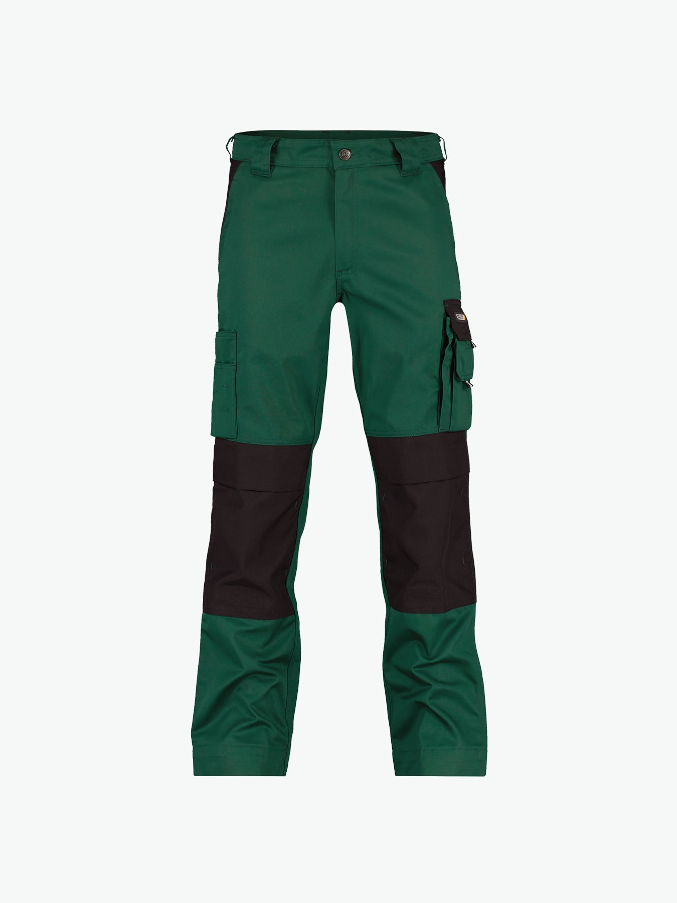 Dassy Boston Tweekleurige werkbroek met kniezakken - Flessengroen/Zwart Werkbroek Dassy