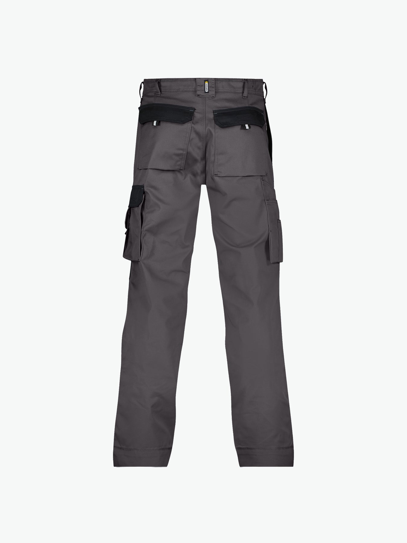 Dassy Boston Tweekleurige werkbroek met kniezakken - Cementgrijs/Zwart Werkbroek Dassy