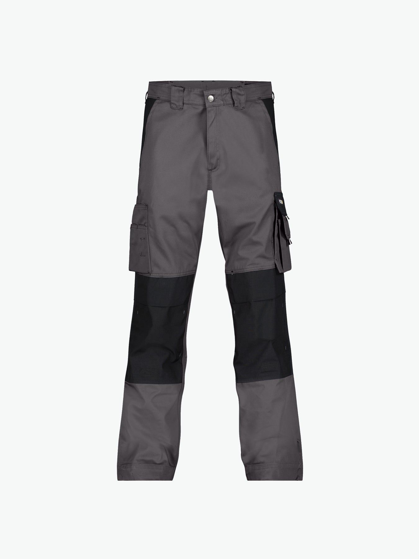 Dassy Boston Tweekleurige werkbroek met kniezakken - Cementgrijs/Zwart Werkbroek Dassy