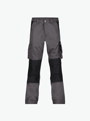 Dassy Boston Tweekleurige werkbroek met kniezakken - Cementgrijs/Zwart Werkbroek Dassy