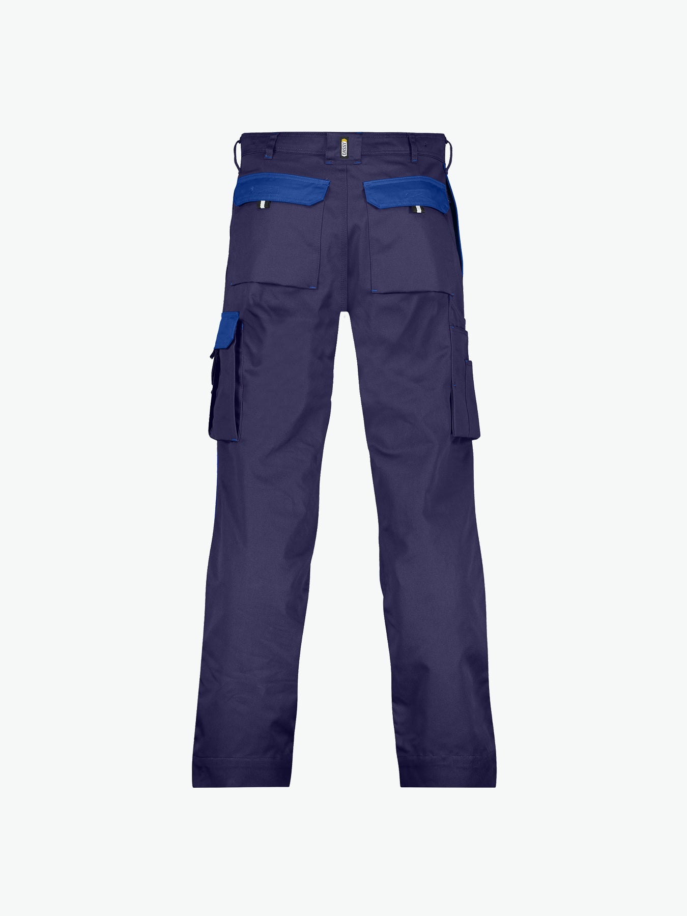 Dassy Boston Tweekleurige werkbroek met kniezakken - Marineblauw/Korenblauw Werkbroek Dassy
