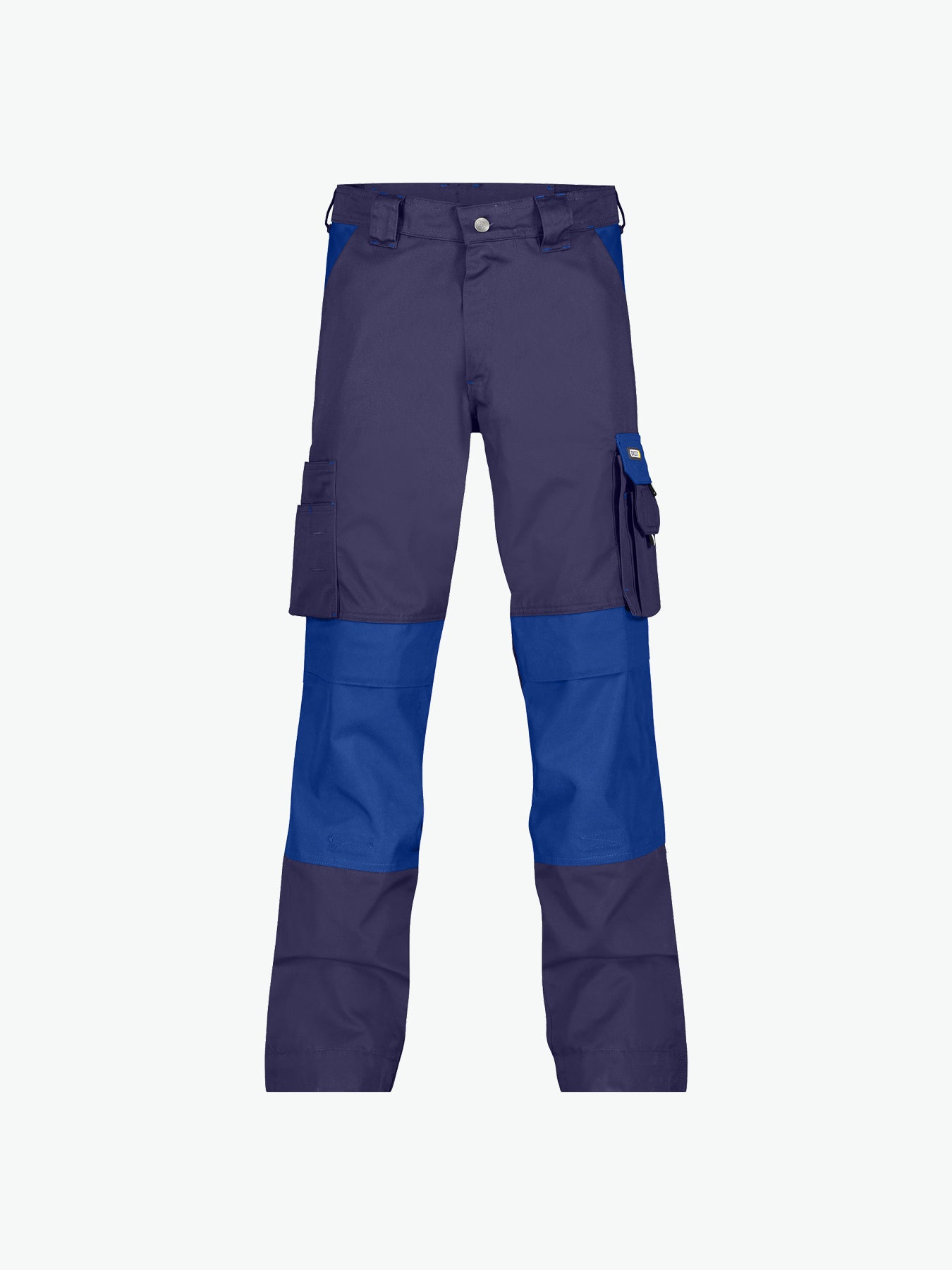 Dassy Boston Tweekleurige werkbroek met kniezakken - Marineblauw/Korenblauw Werkbroek Dassy