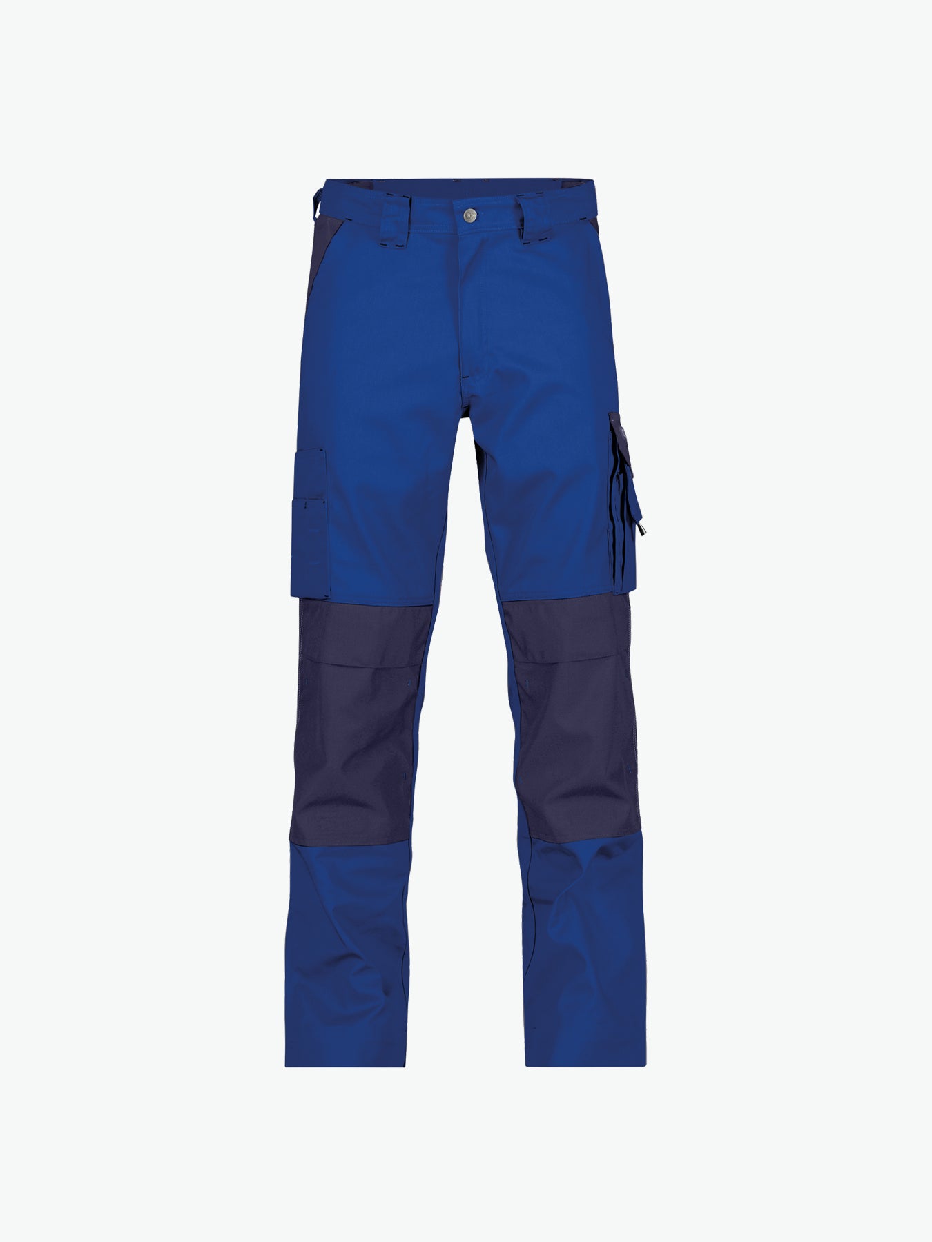 Dassy Boston Tweekleurige werkbroek met kniezakken - Korenblauw/Marineblauw Werkbroek Dassy
