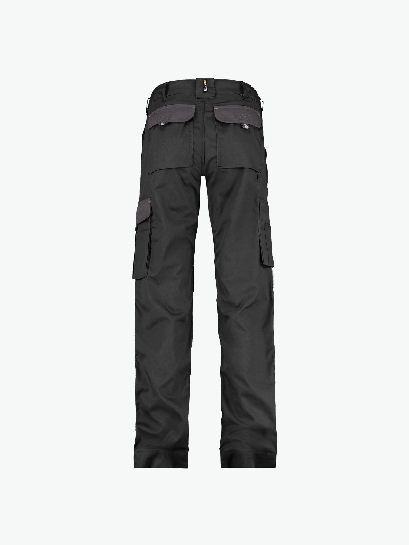 Dassy Boston Women Tweekleurige werkbroek met kniezakken voor dames - Zwart/Cementgrijs Werkbroek Dassy