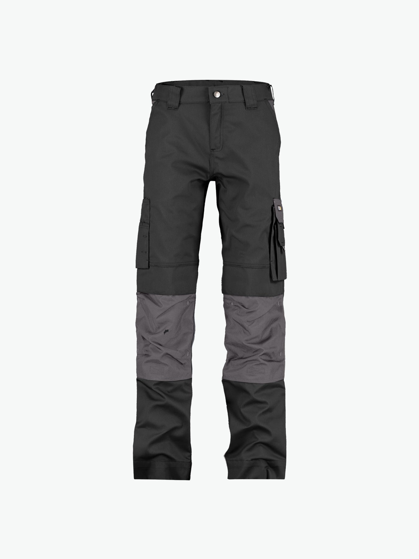 Dassy Boston Women Tweekleurige werkbroek met kniezakken voor dames - Zwart/Cementgrijs Werkbroek Dassy