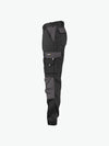 Dassy Boston Women Tweekleurige werkbroek met kniezakken voor dames - Zwart/Cementgrijs Werkbroek Dassy