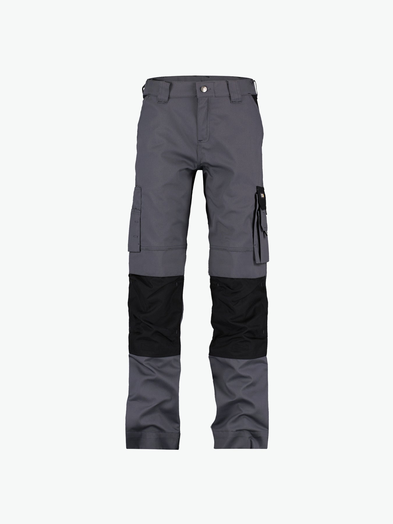 Dassy Boston Women Tweekleurige werkbroek met kniezakken voor dames - Cementgrijs/Zwart Werkbroek Dames Dassy