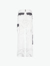 Dassy Boston Women Tweekleurige werkbroek met kniezakken voor dames - Wit/Cementgrijs Werkbroek Dames Dassy