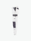 Dassy Boston Women Tweekleurige werkbroek met kniezakken voor dames - Wit/Cementgrijs Werkbroek Dames Dassy