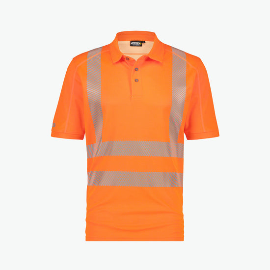 Dassy Brandon Hogezichtbaarheids-uv-polo - Fluo-Oranje Werkpolo HiVis Dassy
