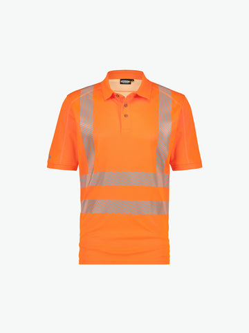 Dassy Brandon Hogezichtbaarheids-uv-polo - Fluo-Oranje Werkpolo HiVis Dassy