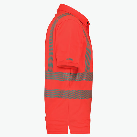 Dassy Brandon Hogezichtbaarheids-uv-polo - Fluorood Werkpolo HiVis Dassy