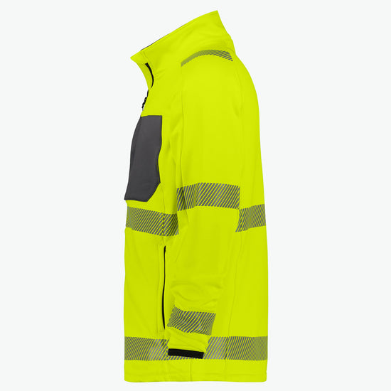 Dassy Camden Hogezichtbaarheidsmidlayerjacket - Fluogeel/Cementgrijs Werkjas HiVis Dassy