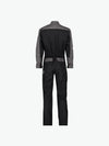 Dassy Cannes Tweekleurige overall met kniezakken - Zwart/Cementgrijs Werkbroek Dassy