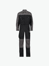 Dassy Cannes Tweekleurige overall met kniezakken - Zwart/Cementgrijs Werkbroek Dassy