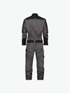Dassy Cannes Tweekleurige overall met kniezakken - Cementgrijs/Zwart Werkbroek Dassy