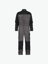 Dassy Cannes Tweekleurige overall met kniezakken - Cementgrijs/Zwart Werkbroek Dassy