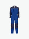 Dassy Cannes Tweekleurige overall met kniezakken - Korenblauw/Marineblauw Werkbroek Dassy