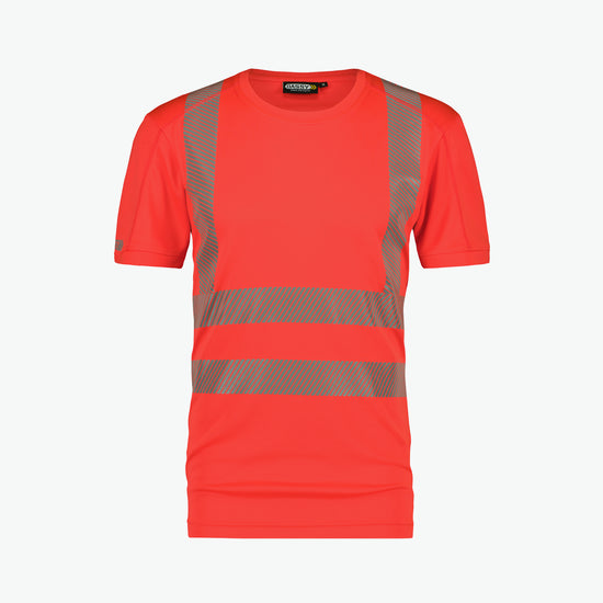 Dassy Carter Hogezichtbaarheids-uv-T-shirt - Fluorood Werkshirt HiVis Dassy