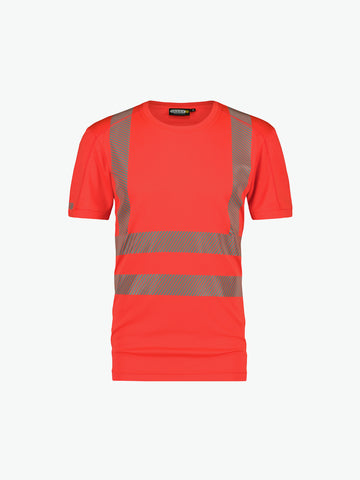 Dassy Carter Hogezichtbaarheids-uv-T-shirt - Fluorood Werkshirt HiVis Dassy