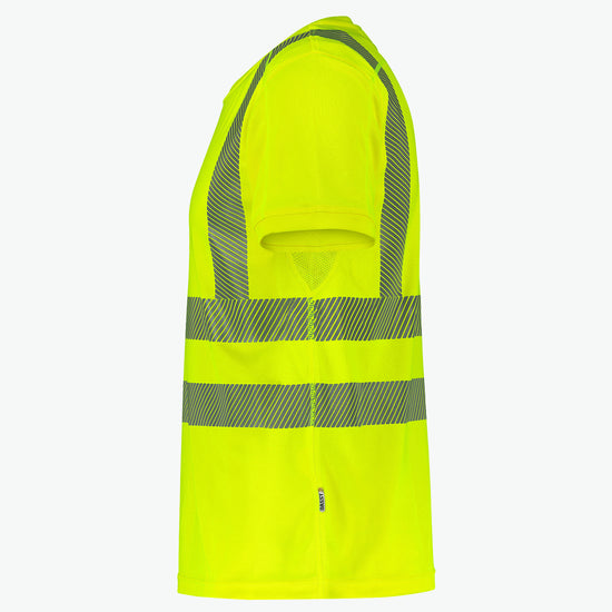 Dassy Carter Hogezichtbaarheids-uv-T-shirt - Fluogeel Werkshirt HiVis Dassy