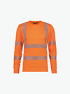 Dassy Carterville Hogezichtbaarheids-uv-T-shirt met lange mouwen - Fluo-Oranje Werkshirt HiVis Dassy