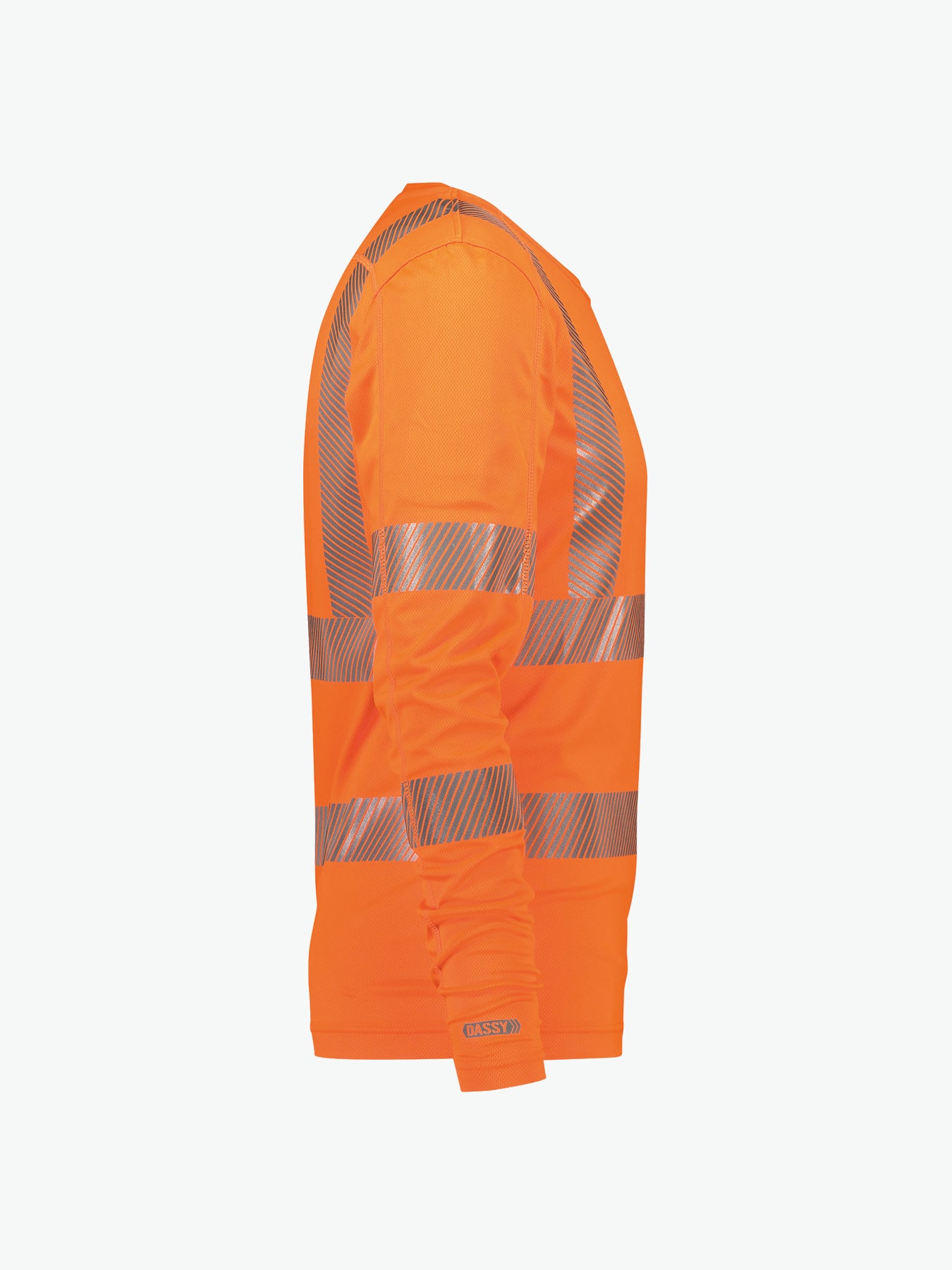 Dassy Carterville Hogezichtbaarheids-uv-T-shirt met lange mouwen - Fluo-Oranje Werkshirt HiVis Dassy
