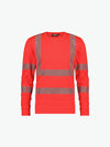 Dassy Carterville Hogezichtbaarheids-uv-T-shirt met lange mouwen - Fluorood Werkshirt HiVis Dassy
