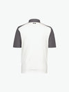 Dassy Cesar Tweekleurige polo - Wit/Cementgrijs Werkpolo Dassy