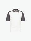 Dassy Cesar Tweekleurige polo - Wit/Cementgrijs Werkpolo Dassy