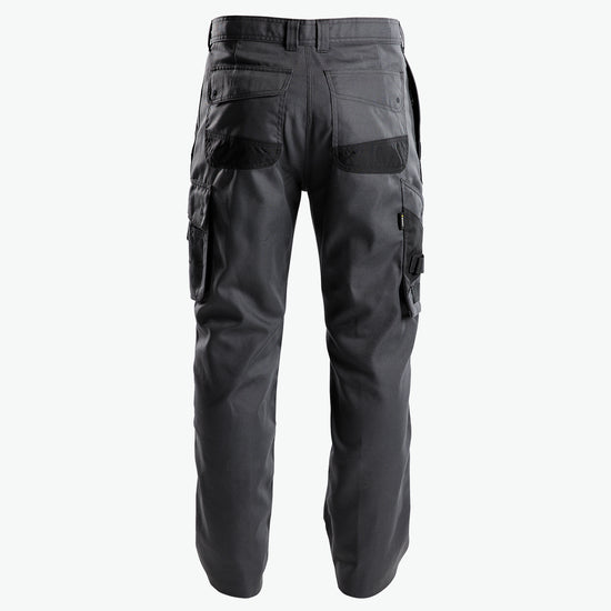 Dassy Connor Canvas werkbroek met kniezakken - Antracietgrijs/Zwart Werkbroek Dassy