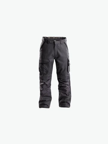 Dassy Connor Canvas werkbroek met kniezakken - Antracietgrijs/Zwart Werkbroek Dassy