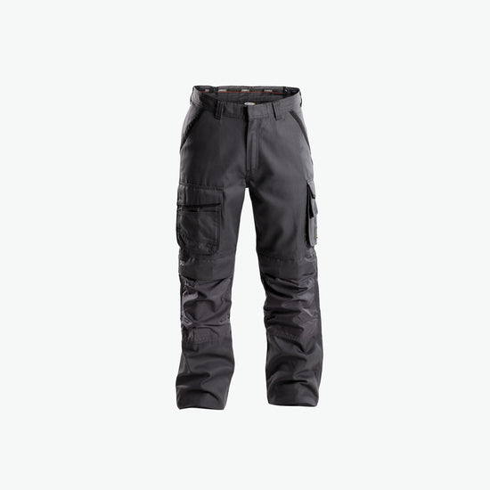 Dassy Connor Canvas werkbroek met kniezakken - Antracietgrijs/Zwart Werkbroek Dassy