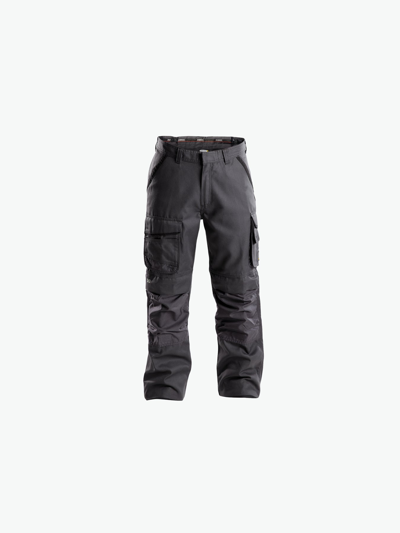 Dassy Connor Canvas werkbroek met kniezakken - Antracietgrijs/Zwart Werkbroek Dassy